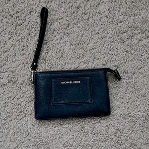 Michael Kors metallic wrist bag